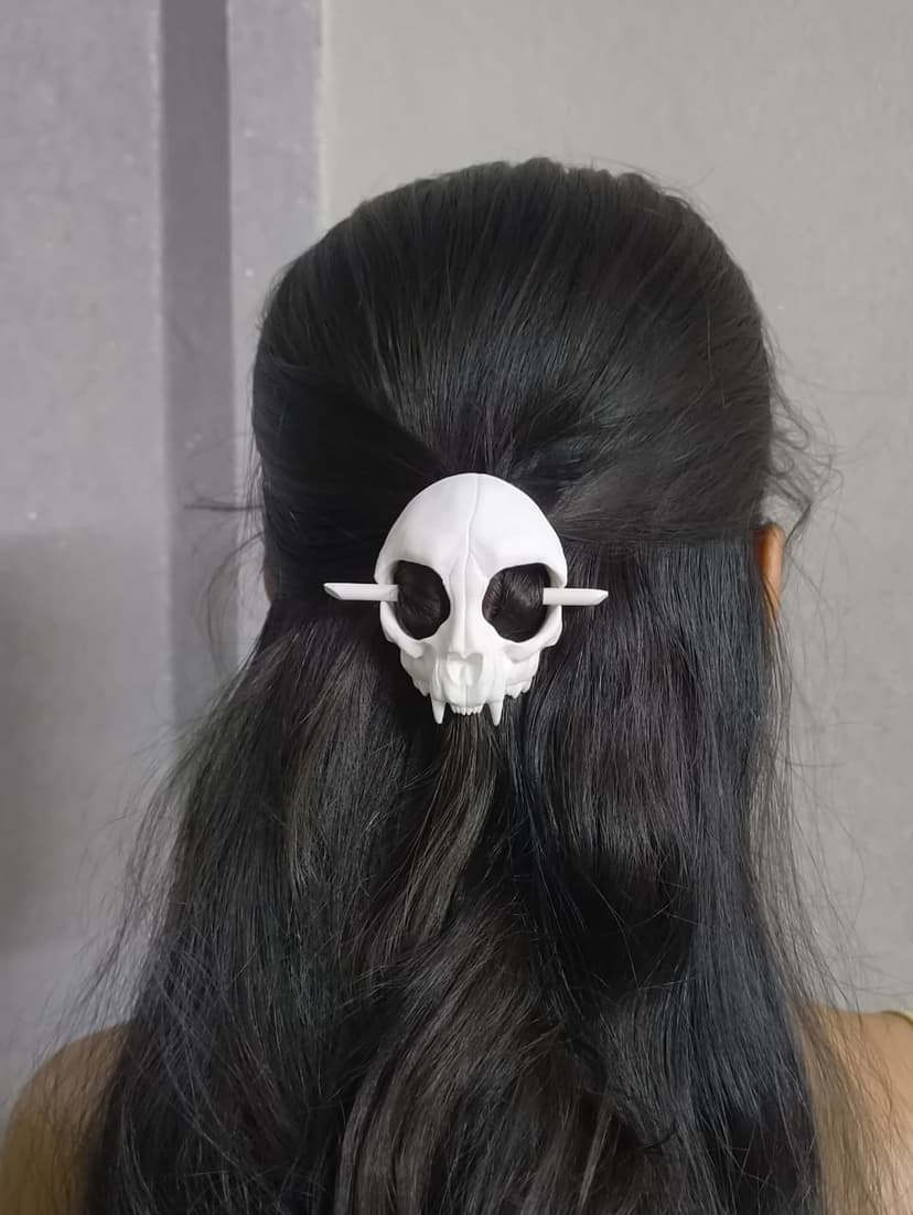 Cat skull Hairtie